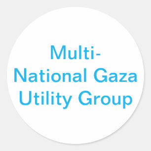 Sticker Rond Groupe d'utilité de Gaza Hankamer Artjunkhaus Band