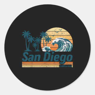 Sticker Rond Groupe San Diego Correspondance Famille Vacances É