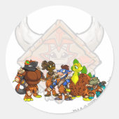 Sticker Rond Groupe Tyrannia (Devant)