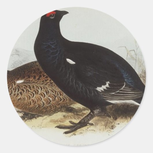 Sticker Rond Groupement noir (Devant)