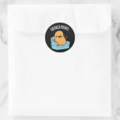 Sticker Rond Groupement Pomme de terre Fantaisie Veggie Puns Da (Sac)