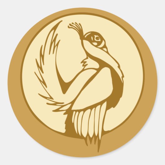 Sticker Rond Groupement stylisé (Devant)