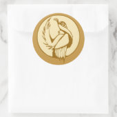 Sticker Rond Groupement stylisé (Sac)