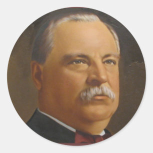 Sticker Rond Grover Cleveland 22 & 24