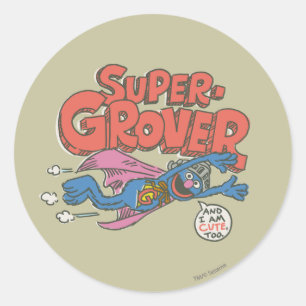 Sticker Rond Grover Enfants Vintages 1