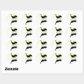Sticker Rond Grue de Sandhill Oiseaux Animaux sauvages (Feuille)