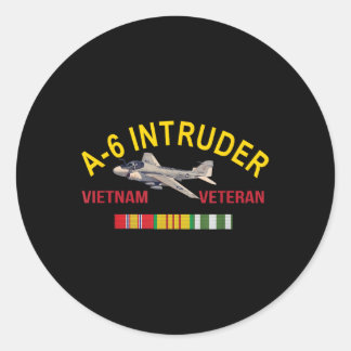 Sticker Rond Grumman A-6 Intruder Vietnam Vétérinaire Intruder 