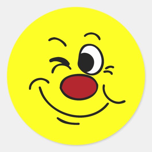 Sticker Rond Grumpey à visage en évier (Devant)