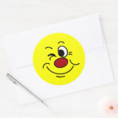 Sticker Rond Grumpey à visage en évier (Enveloppe)
