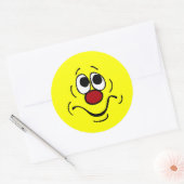 Sticker Rond Grumpey de visage obscurci (Enveloppe)