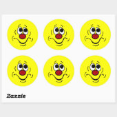 Sticker Rond Grumpey de visage obscurci (Feuille)