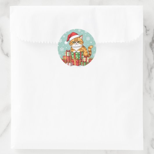 Sticker Rond Grumpy Christmas (Sac)