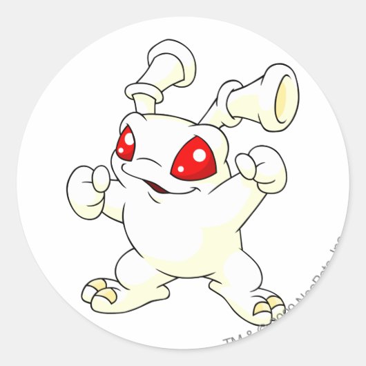 Sticker Rond Grundo Blanc (Devant)