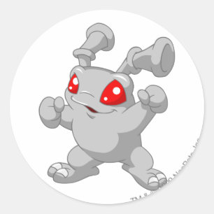 Sticker Rond Grundo Silver