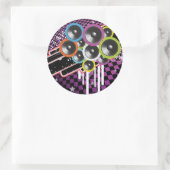 Sticker Rond Grunge (Sac)