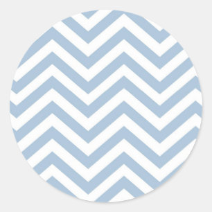 Sticker Rond Grunge bleu clair texturé Chevron