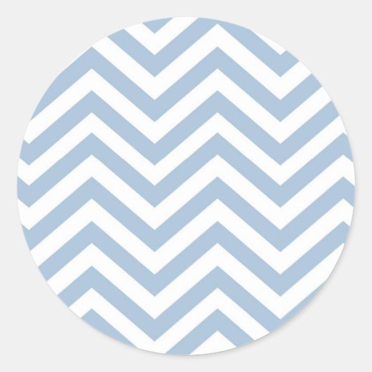 Sticker Rond Grunge bleu clair texturé Chevron (Devant)