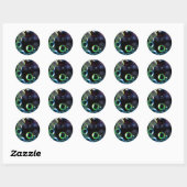 Sticker Rond Grunge Bubbles (Feuille)