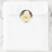 Sticker Rond Grunge de fleurs de crocus (Sac)