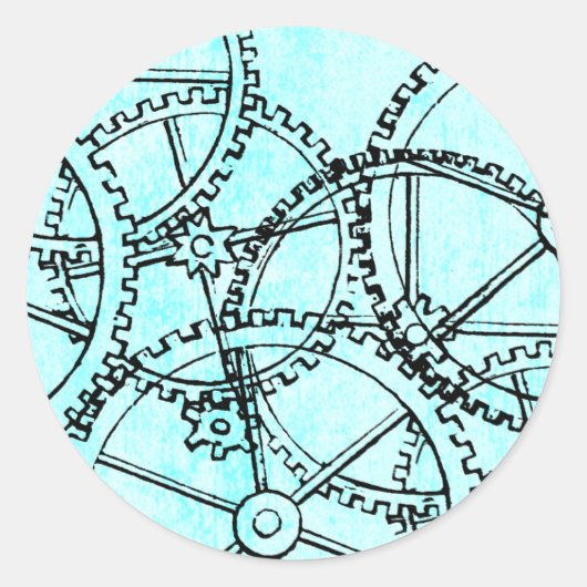Sticker Rond Grunge Motif 221 (Devant)