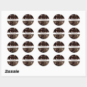Sticker Rond Grunge moustiques (Feuille)