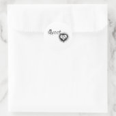 Sticker Rond Grunge "Sweet 16" Design (Sac)