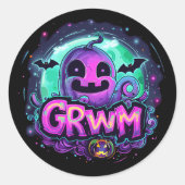 Sticker Rond GRWM | ExDesigner | Halloween (Devant)