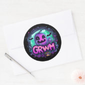 Sticker Rond GRWM | ExDesigner | Halloween (Enveloppe)