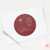 Sticker Rond GRYFFINDOR™ - Graphique de constellation (Enveloppe)