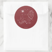 Sticker Rond GRYFFINDOR™ - Graphique de constellation (Sac)