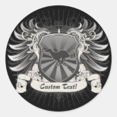 Sticker Rond Gryhound Chig Crest (Devant)