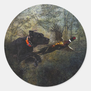 Sticker Rond GSP, Chasse faisan