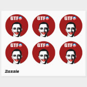 STICKER ROND GTFO (Feuille)