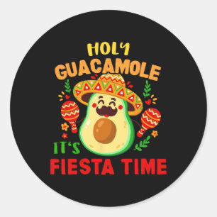 Sticker Rond Guacamole Cinco De Mayo Mexicain Fiesta Cadeaux Me
