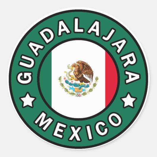 Sticker Rond Guadalajara Mexique (Devant)