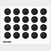 STICKER ROND GUADELOUPE (Feuille)