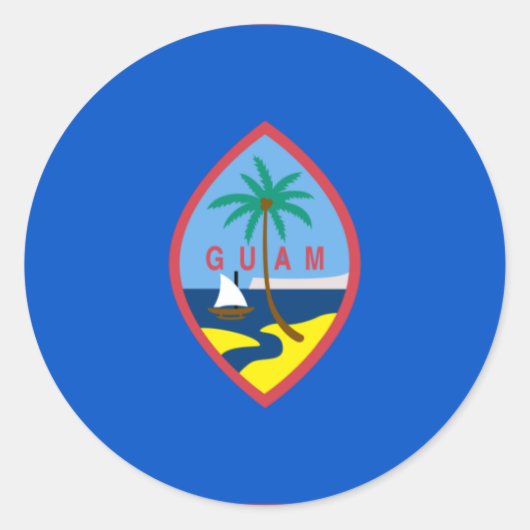 Sticker Rond guam (Devant)