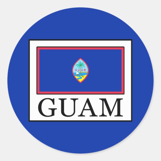 Sticker Rond Guam (Devant)