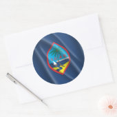 STICKER ROND GUAM (Enveloppe)