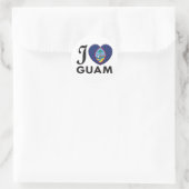 Sticker Rond Guam Love (Sac)