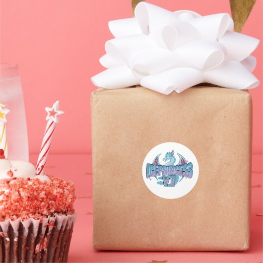 Sticker Rond Guardian of the Northern Peaks (Fête)