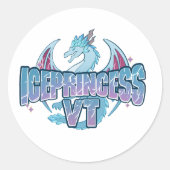 Sticker Rond Guardian of the Northern Peaks (Devant)