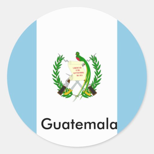 Sticker Rond Guatemala ! (Devant)