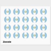 Sticker Rond Guatemala (Feuille)