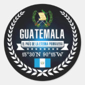 Sticker Rond Guatemala (Devant)