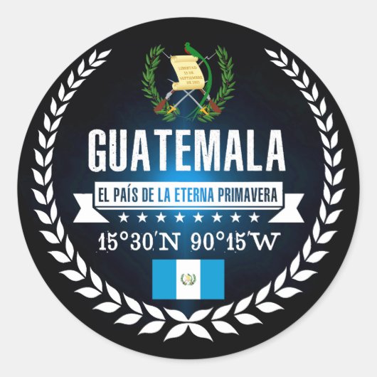 Sticker Rond Guatemala (Devant)