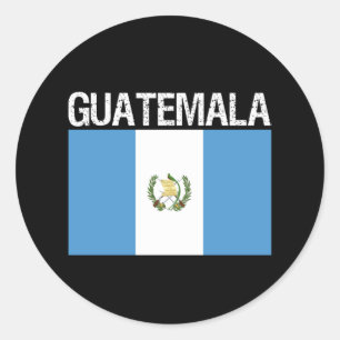 Sticker Rond Guatemala, drapeau du Guatemala