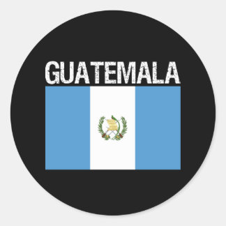 Sticker Rond Guatemala, drapeau du Guatemala