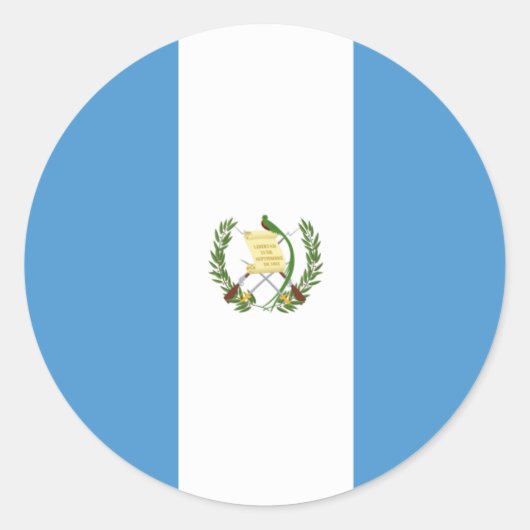 Sticker Rond Guatemala flag  (Devant)