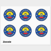 Sticker Rond Guayaquil Equateur (Feuille)